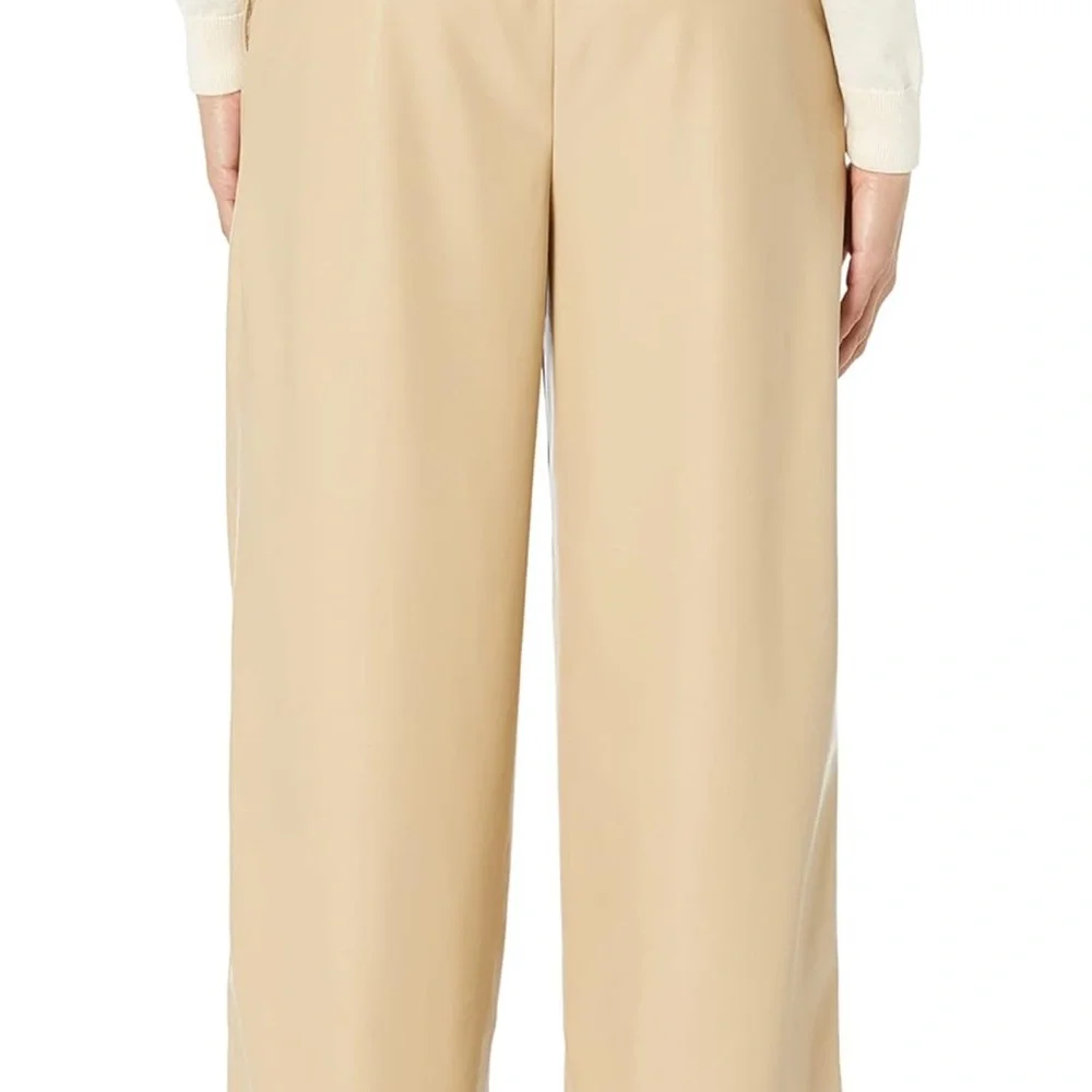 NWT VELVET BY GRAHAM &‎ VELVET JENNA LEATHER PANTS BISQUE COLOR SIZE XS